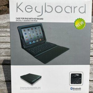 🆕 Apple iPad/iPad 2/iPad 3 Case with Keyboard - Bluetooth